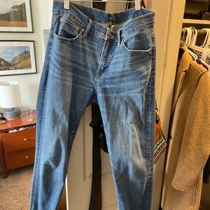 JCREW 8” toothpick Jean size 30